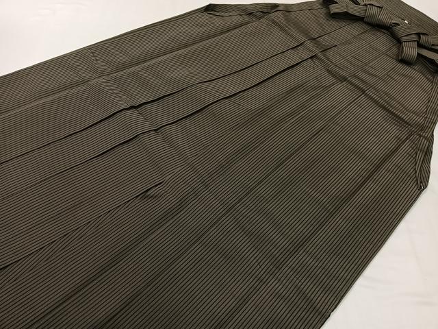 平和屋着物●男性 馬乗り袴 縞 正絹 逸品 CABC9815vp