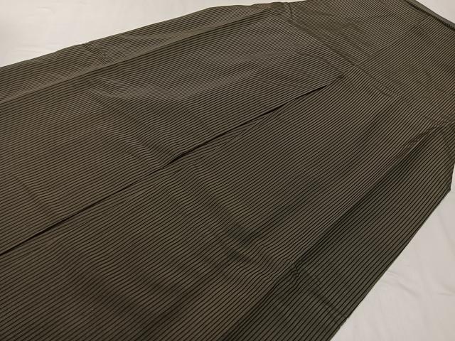 平和屋着物●男性 馬乗り袴 縞 正絹 逸品 CABC9815vp