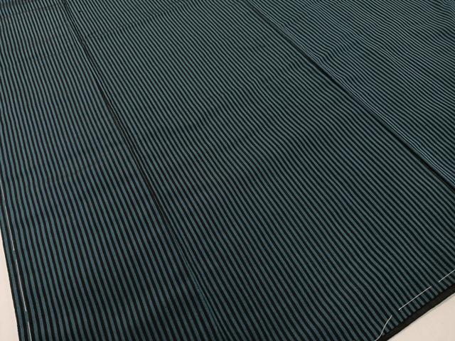 平和屋着物●男性 お召 縞 正絹 逸品 未使用 CABC9827vp