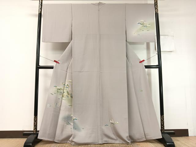 平和屋着物●訪問着 友禅 作家物 名所風景文 暈し染め 正絹 逸品 CABC9851vp
