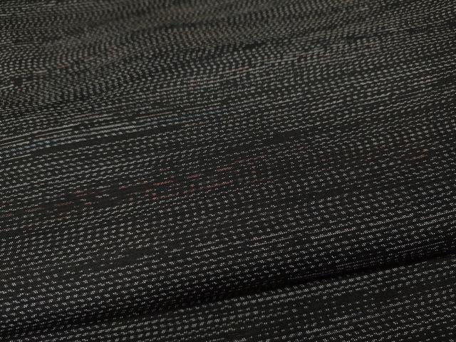 平和屋着物●本場大島紬 横段文 正絹 逸品 CABD0021ut