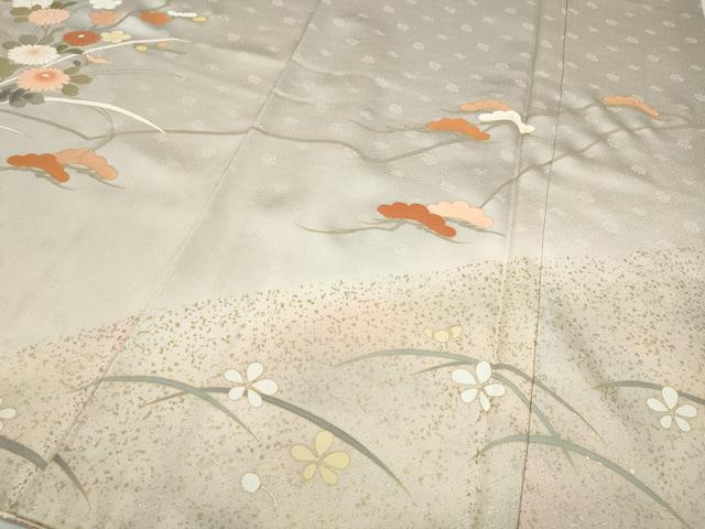 平和屋着物●訪問着 花車文 暈し染め 金彩 正絹 逸品 CABD0023ut