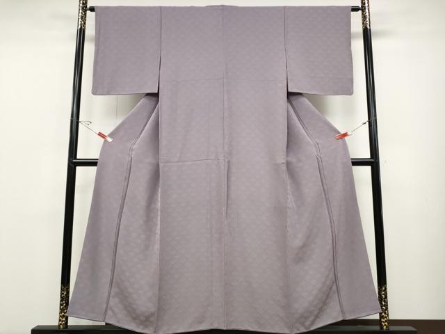 平和屋着物●上質な色無地 花束地紋 紅藤色 正絹 逸品 CABD0025ut