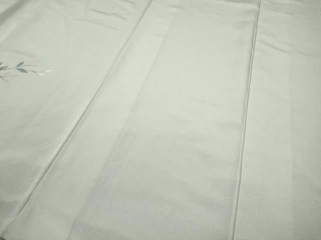 平和屋着物●訪問着 友禅 休み鳥枝花文 暈し染め 正絹 逸品 未使用 CABD0090ut