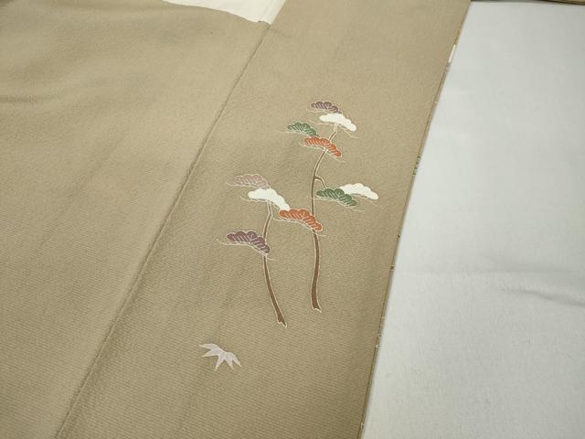 平和屋着物●訪問着 駒刺繍 風景草花文 金彩 正絹 逸品 CABD0140ut