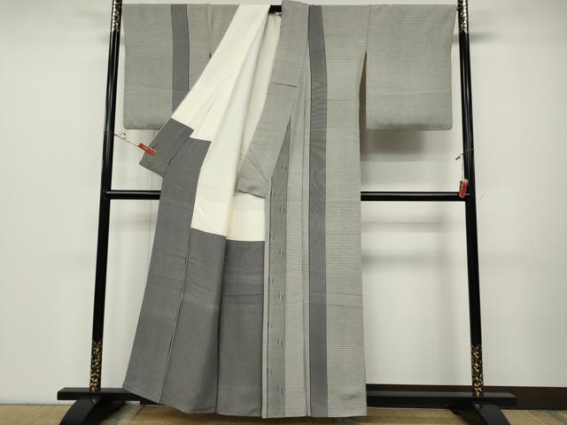 平和屋着物●訪問着 作家物 吉祥間道 黒地 正絹 逸品 CABD0164ut