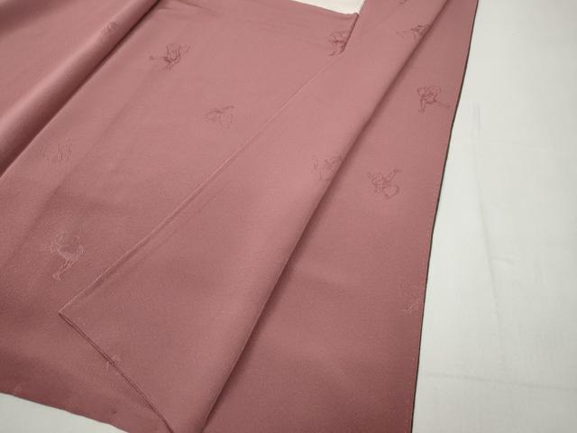 平和屋着物●上質なお召 切嵌吉祥文 正絹 逸品 CABD0186ut
