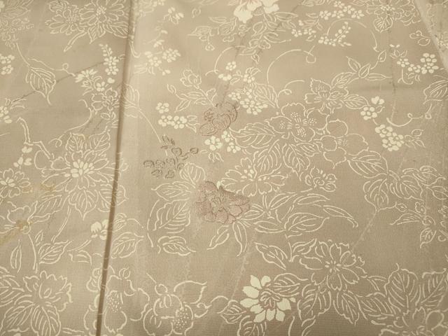 平和屋着物●訪問着 刺繍 草花尽くし 正絹 逸品 CABD0192ut