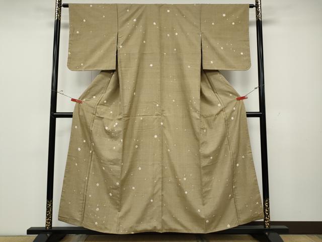 平和屋着物●上質な紬 総絞り 正絹 逸品 CABD0207ut