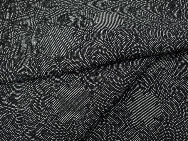 平和屋着物●江戸小紋 雪輪文 鮫小紋柄 正絹 逸品 CABD0226ut