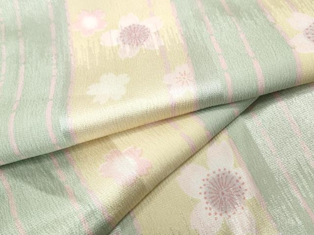 平和屋着物●長襦袢 無双仕立て 舞桜間道 洗える着物 CABD0238ut
