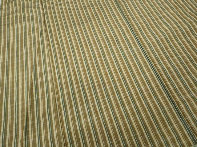 平和屋着物●上質な紬 格子柄 正絹 逸品 CABD0271ut
