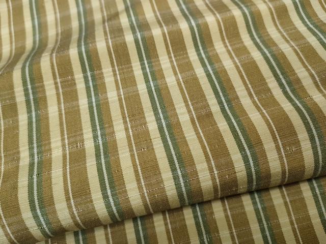 平和屋着物●上質な紬 格子柄 正絹 逸品 CABD0271ut