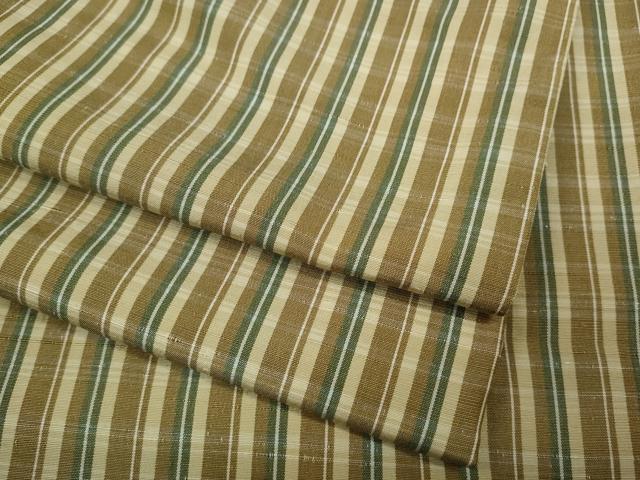 平和屋着物●上質な紬 格子柄 正絹 逸品 CABD0271ut