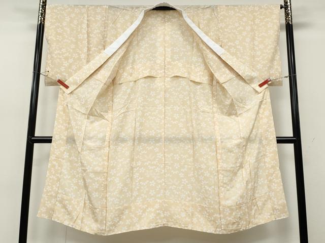 平和屋着物●長襦袢 無双仕立て 舞花笹文 正絹 逸品 CABD0280ut