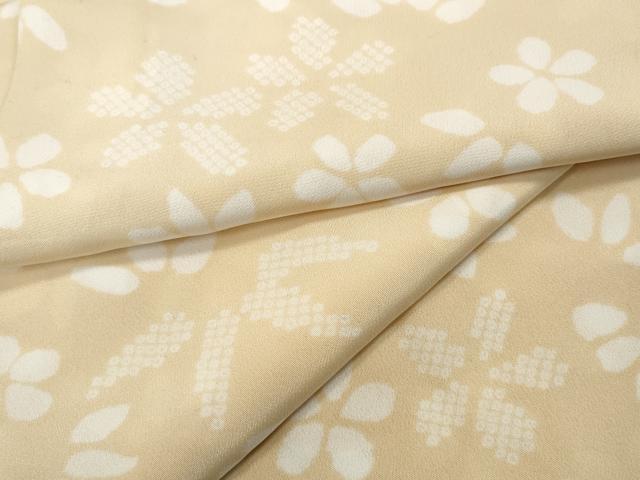 平和屋着物●長襦袢 無双仕立て 舞花笹文 正絹 逸品 CABD0280ut
