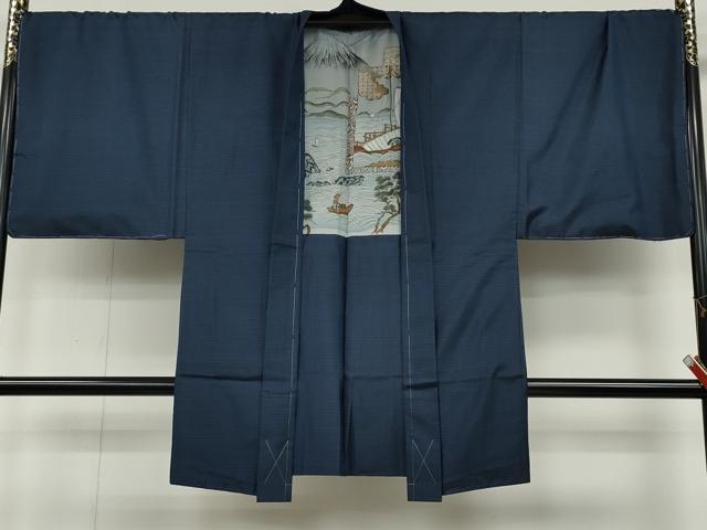 平和屋着物●男性 本場大島紬 アンサンブル 吉祥文 久野織物謹製 証紙付き 正絹 逸品 CABD0290ut
