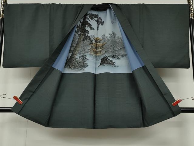 平和屋着物●男性 本場大島紬 アンサンブル 100亀甲 総詰め 正絹 逸品 CABD0291ut