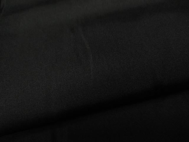 平和屋着物●男性 黒紋付・羽織セット 羽裏:風景文 正絹 逸品 未使用 CABD0295ut