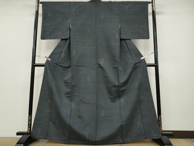 平和屋着物●上質な紬 亀甲柄 短冊文 正絹 逸品 未使用 CABD0350ut