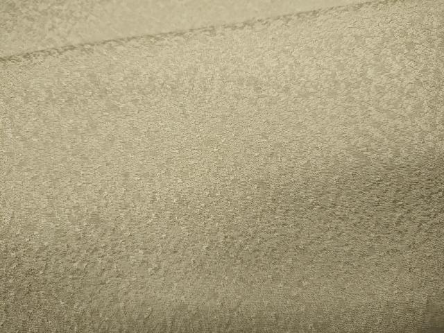 平和屋着物●上質な色無地 霞地紋 白橡色 正絹 逸品 未使用 CABD0383ut
