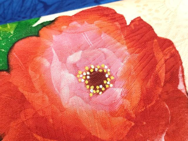 平和屋着物●九寸開き名古屋帯 枝牡丹 金銀彩 正絹 逸品 CABD0443hy