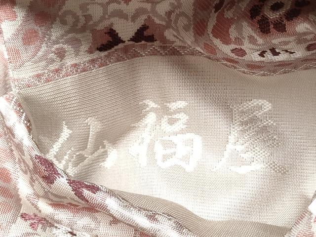 平和屋着物●「美しいキモノ」お馴染みのメーカー となみ織物 仙福屋宗介 全通柄 九寸名古屋帯 花唐草丸文 正絹 逸品 CABD0478hy