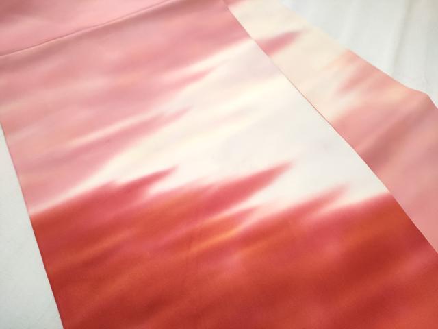 平和屋着物●虹色創家 本郷大田子 塩瀬 九寸名古屋帯 霞文 正絹 逸品 CABD0581hy