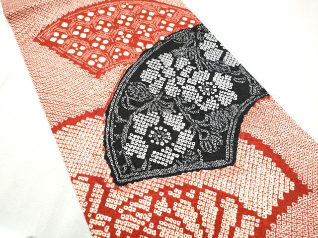 平和屋着物●名門 藤娘きぬたや・総絞り 九寸名古屋帯 地紙草花文 正絹 逸品 CABD0590hy