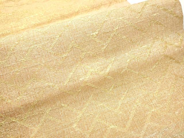 平和屋着物●桝屋高尾 ねん金綴錦 六通柄袋帯 名物聚文桧垣 金銀糸 正絹 逸品 CABD0654hy