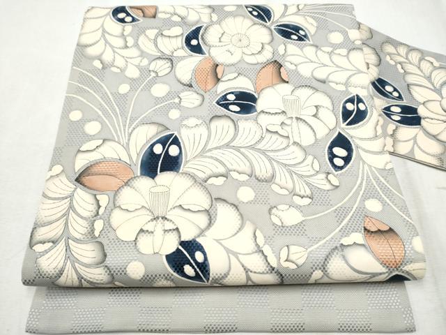 平和屋着物●九寸名古屋帯 辻が花 正絹 逸品 CABD0740hy