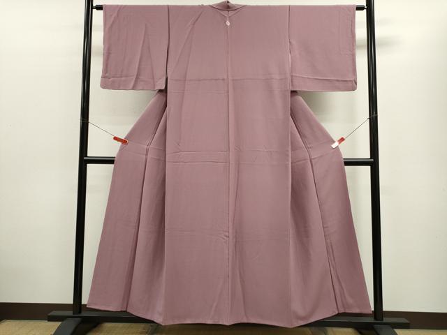 平和屋着物■上質な色無地 梅鼠色 正絹 逸品 CABD0948ze