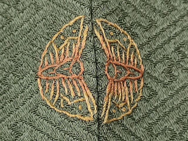 平和屋着物■訪問着 絞り 刺繍 草花文 金彩 正絹 逸品 CABD1031ze