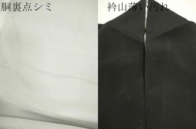 平和屋着物■豪華黒留袖 刺繍 尾長鳥地紙松梅文 金銀彩 正絹 逸品 CABD1042ze