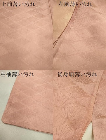 平和屋着物■上質な小紋 菊菱文 暈し染め 正絹 逸品 CABD1156ze