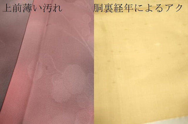 平和屋着物■上質な小紋 草花地紋 暈し染め 正絹 逸品 CABD1162ze