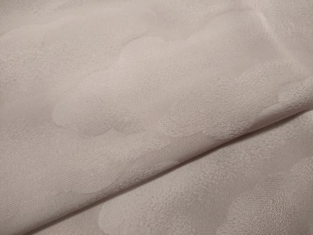 平和屋着物▼上質な色無地 雲取り地紋 薄桜色 正絹 逸品 CABD1200ze