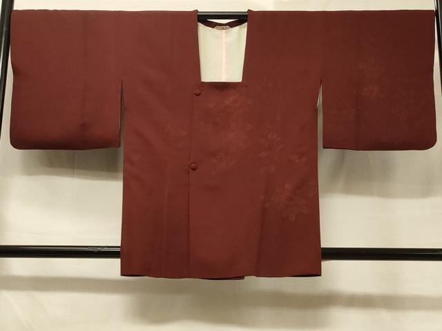 平和屋着物#道行コート 刺繍 草花文 正絹 逸品 CABD1201in