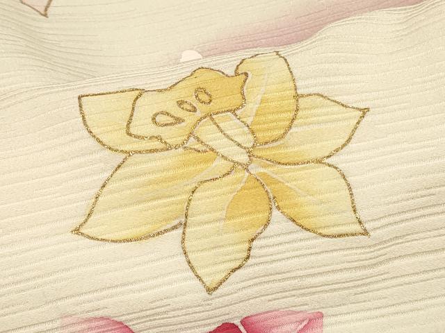 平和屋着物#羽織 草花文 暈し染め 金彩 正絹 逸品 未使用 CABD1211in
