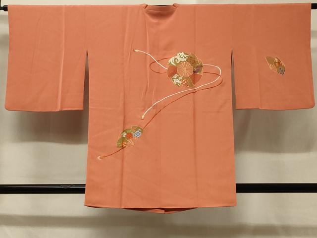 平和屋着物#中国三大刺繍 総相良刺繍 道行コート 鳳凰花文 金糸 正絹 逸品 CABD1394in