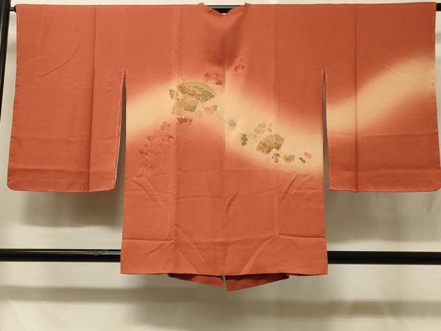 平和屋着物#中国三大刺繍 スワトウ刺繍 道行コート 地紙枝花文 暈し染め 正絹 逸品 未使用 CABD1413in