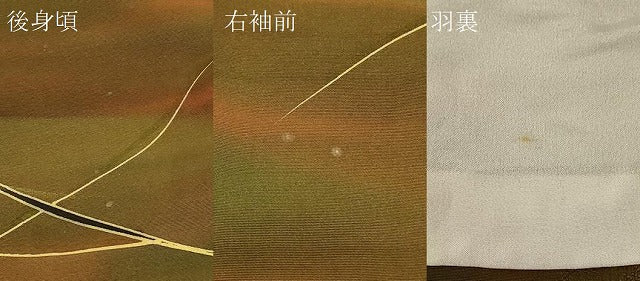 平和屋着物#道中着 地紋起こし 枝葉文 暈し染め 正絹 逸品 CABD1420in