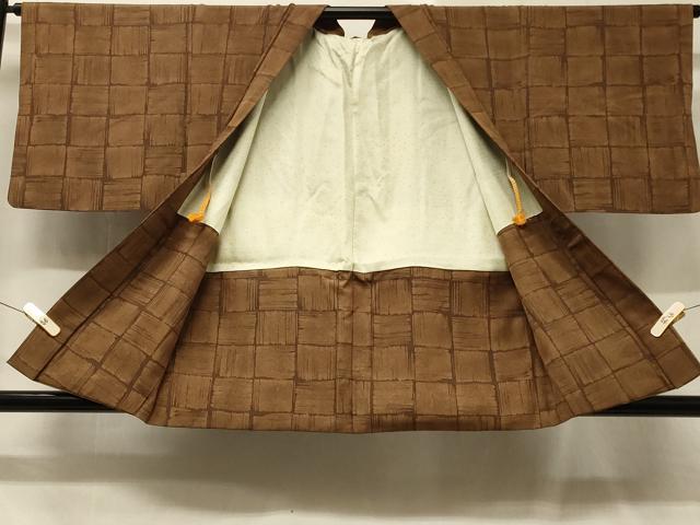 平和屋着物#羽織 格子柄 正絹 逸品 CABD1491in