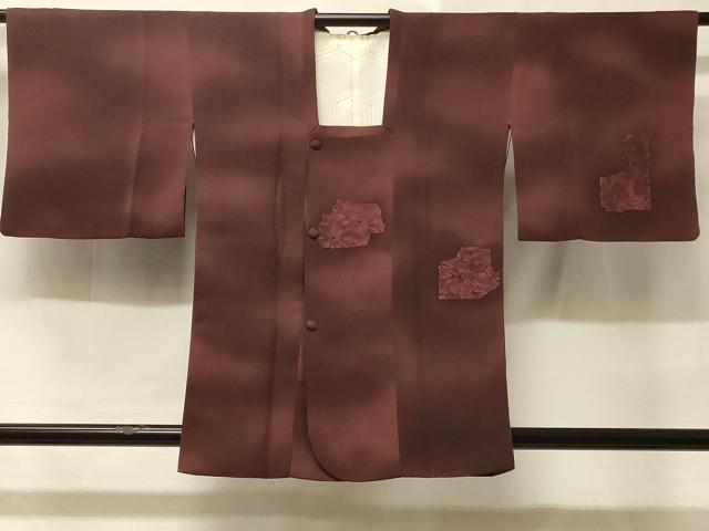 平和屋着物#道行コート 刺繍 花鳥文 暈し染め 正絹 逸品 CABD1525in