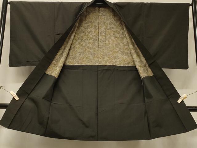 平和屋着物#男性 本場大島紬 長羽織 格子柄 正絹 逸品 CABD1570in