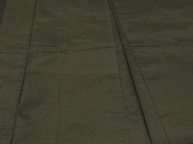 平和屋着物#男性 本場大島紬 長羽織 格子柄 正絹 逸品 CABD1570in