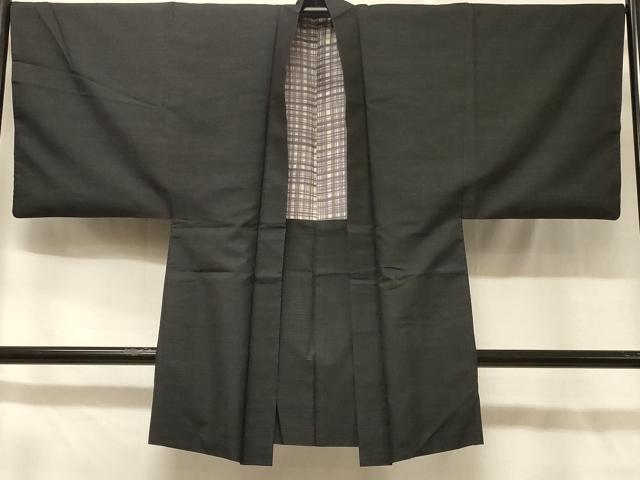 平和屋着物#男性 本場大島紬 長羽織 80亀甲 総詰め 正絹 逸品 CABD1578in