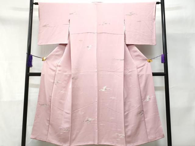 平和屋着物■上質な小紋 霞文 金銀糸 正絹 逸品 CABD1824fb