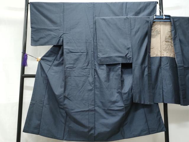 平和屋着物■男性 紬 アンサンブル 正絹 逸品 CABD1851fb