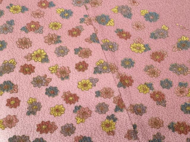 平和屋着物■訪問着 草花文 暈し染め 正絹 逸品 CABD1836fb